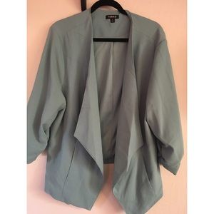 Blue Draped Blazer
